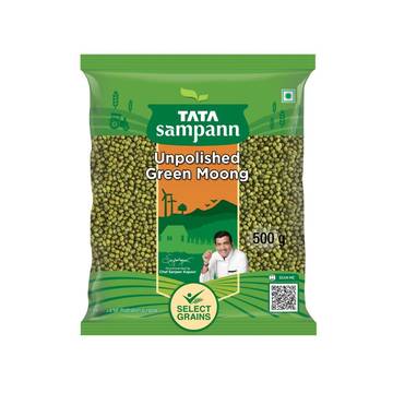 Tata Sampann Unpolished Green Moong (Sabut) Whole Dal